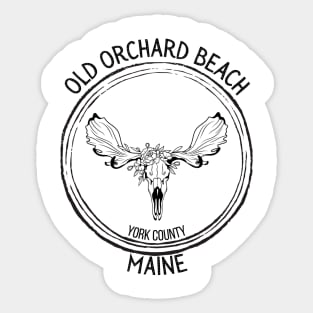 Old Orchard Beach Maine Moose Sticker